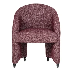 Eetkamerstoelen<WOOOD Eetkamerstoel Cordo Bordeauxrood