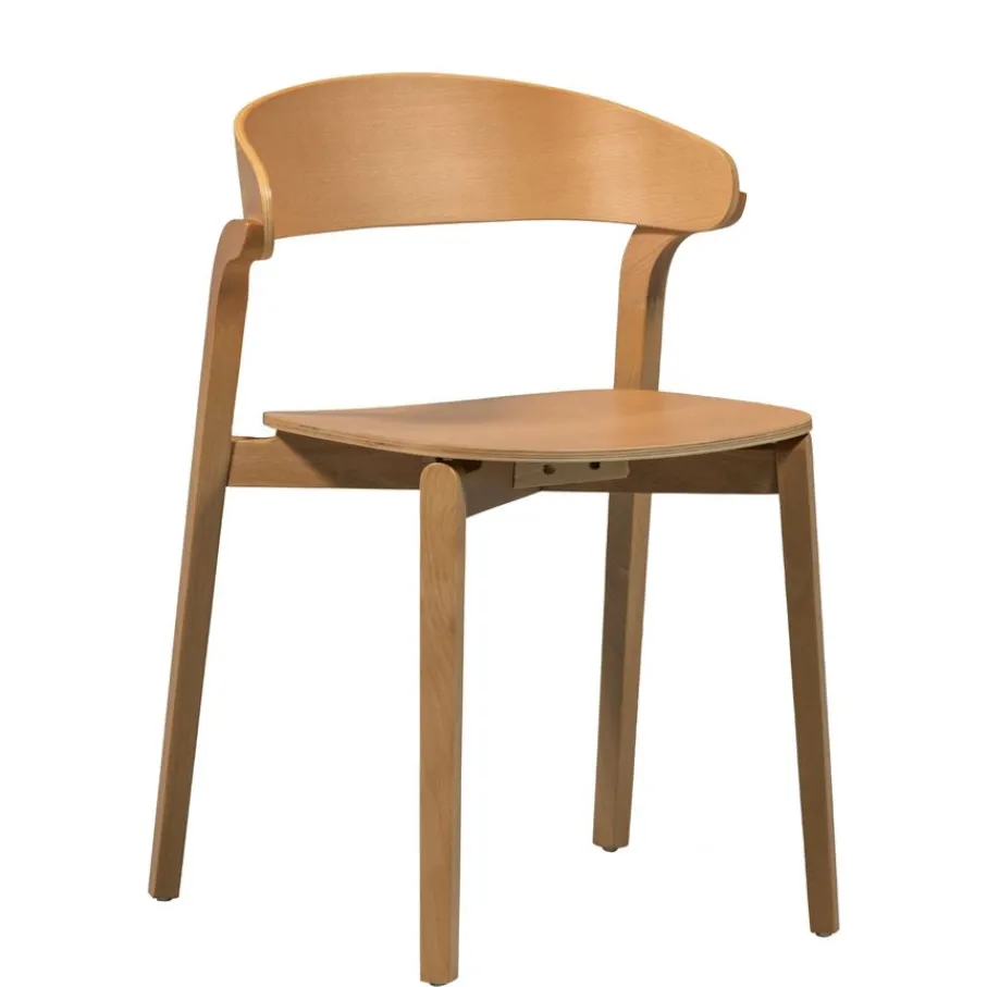 Eetkamerstoelen<WOOOD Eetkamerstoel Cras Naturel