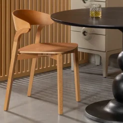 Eetkamerstoelen<WOOOD Eetkamerstoel Cras Naturel