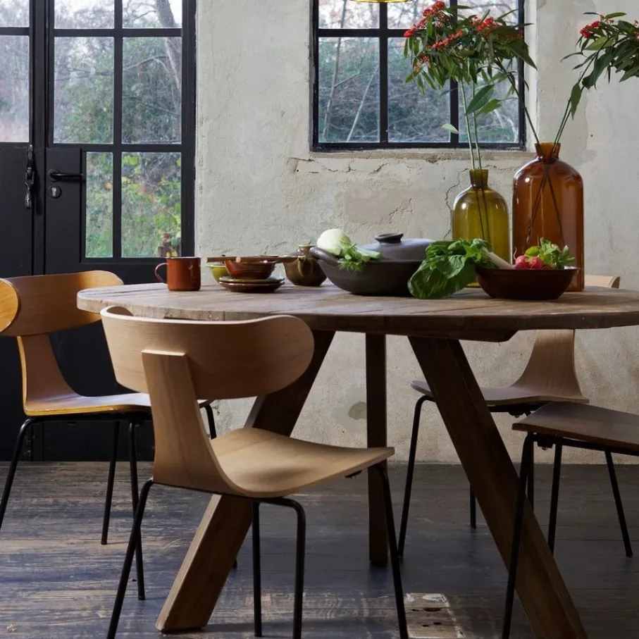Eetkamerstoelen<WOOOD Eetkamerstoel Form Naturel