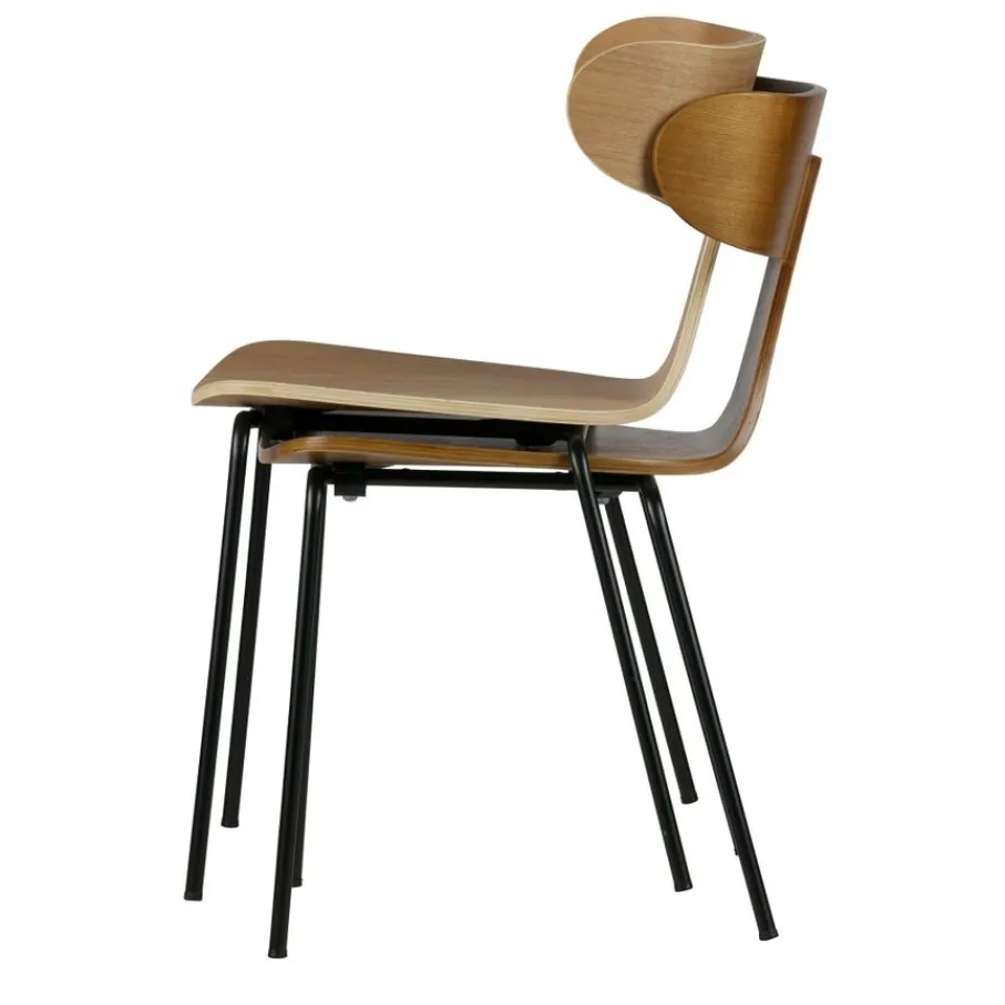 Eetkamerstoelen<WOOOD Eetkamerstoel Form Naturel