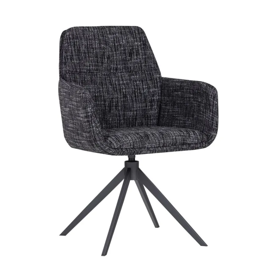 Eetkamerstoelen<WOOOD Eetkamerstoel Grant Zwart