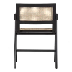 Eetkamerstoelen<WOOOD Eetkamerstoel Gunn Zwart