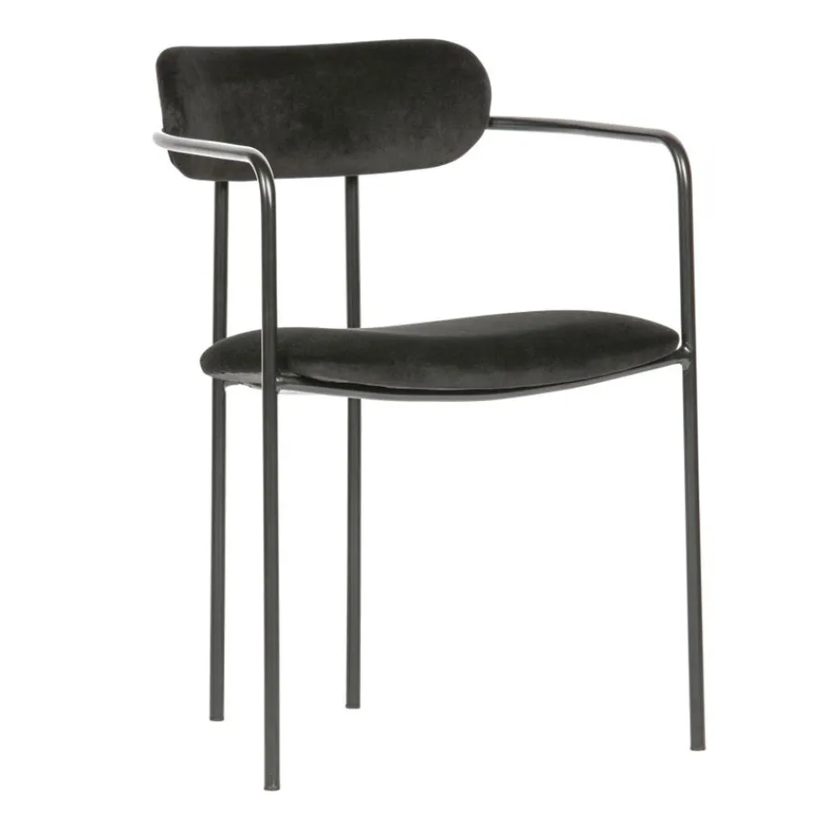 Eetkamerstoelen<WOOOD Eetkamerstoel Ivy Zwart