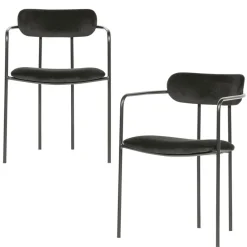 Eetkamerstoelen<WOOOD Eetkamerstoel Ivy Zwart