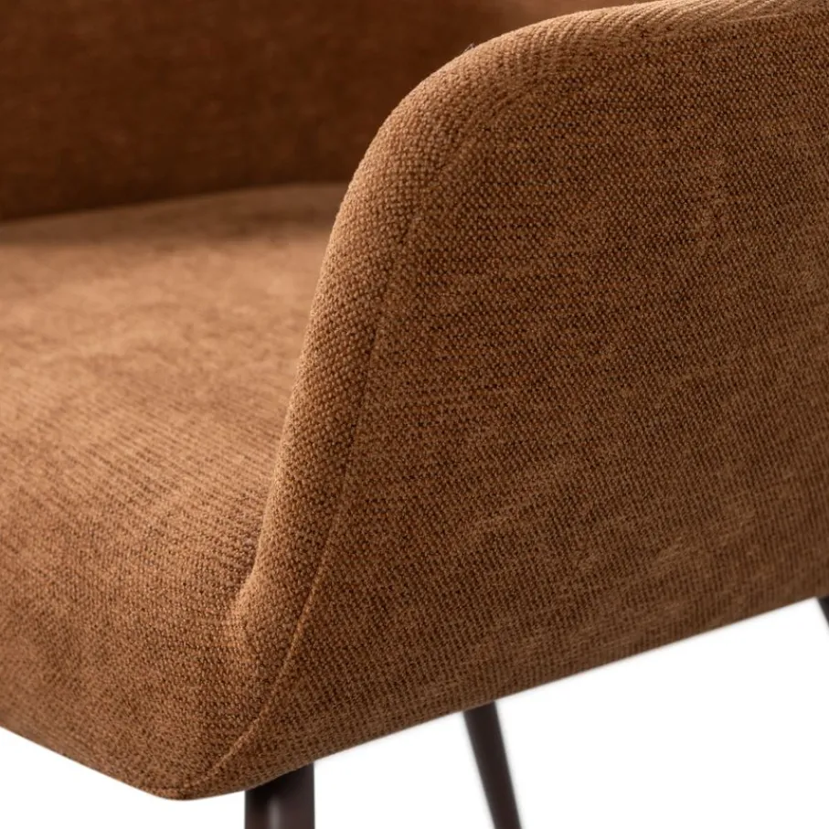 Eetkamerstoelen<WOOOD Eetkamerstoel Jenny Bruin