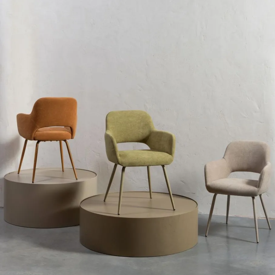 Eetkamerstoelen<WOOOD Eetkamerstoel Jenny Groen