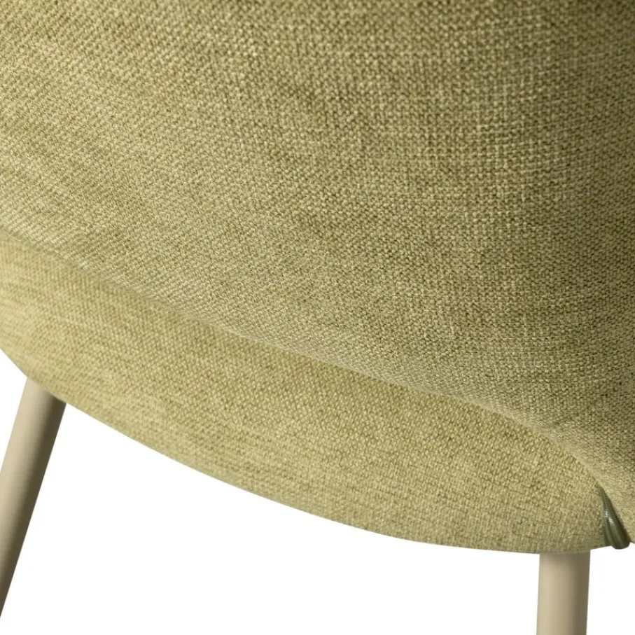 Eetkamerstoelen<WOOOD Eetkamerstoel Jenny Groen