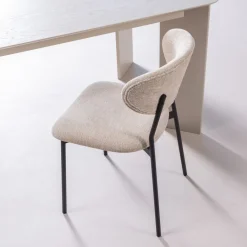 Eetkamerstoelen<WOOOD Eetkamerstoel Kjeld Beige