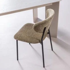 Eetkamerstoelen<WOOOD Eetkamerstoel Kjeld Groen