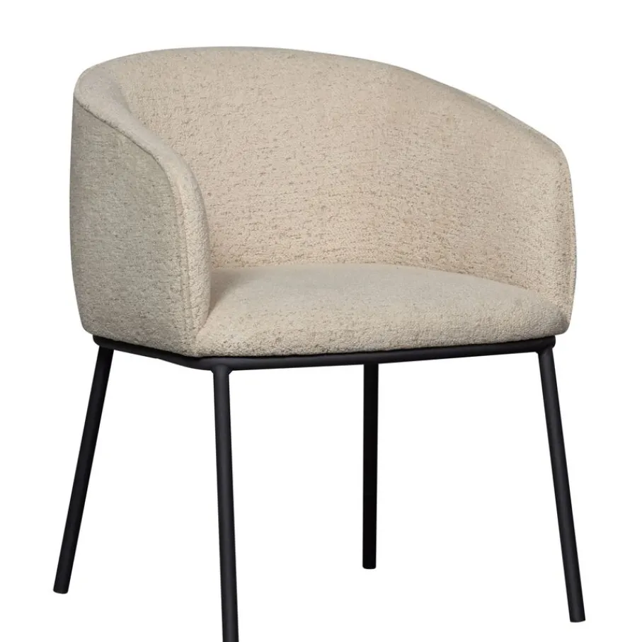 Eetkamerstoelen<WOOOD Eetkamerstoel Leon Beige