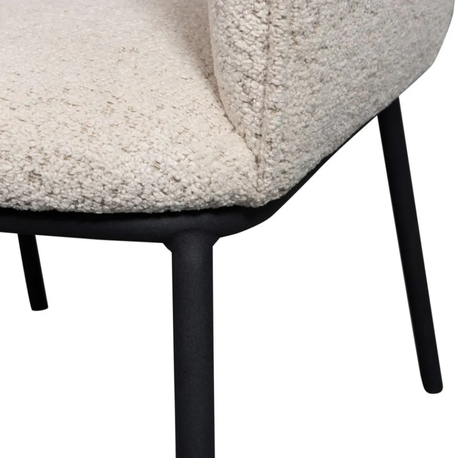 Eetkamerstoelen<WOOOD Eetkamerstoel Leon Beige