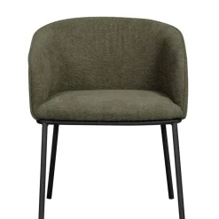 Eetkamerstoelen<WOOOD Eetkamerstoel Leon Groen