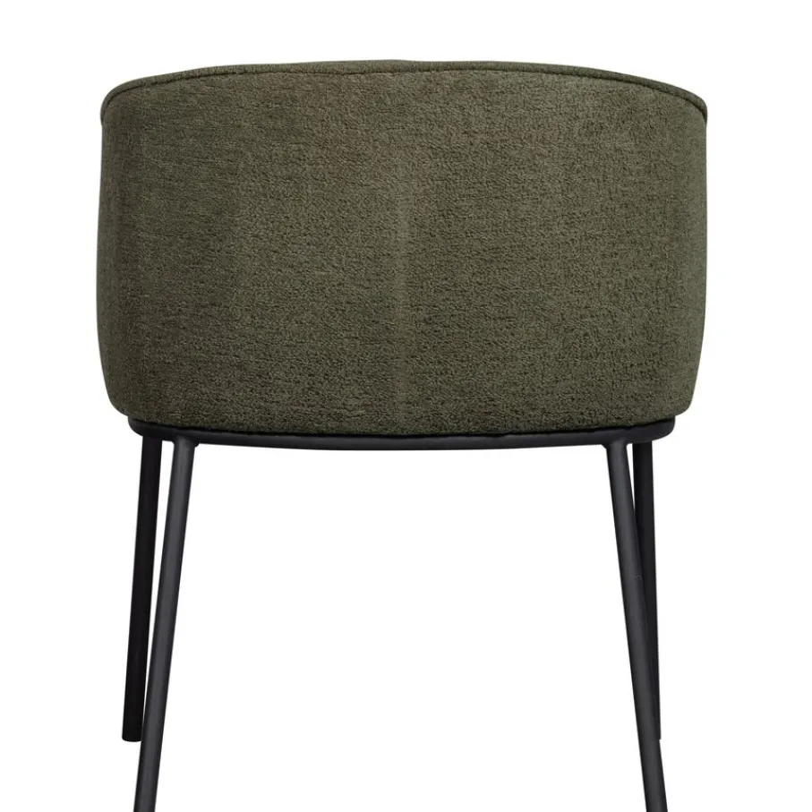 Eetkamerstoelen<WOOOD Eetkamerstoel Leon Groen