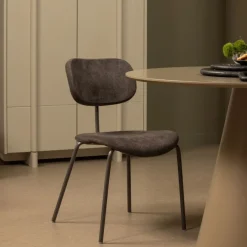 Eetkamerstoelen<WOOOD Eetkamerstoel Link Bruin
