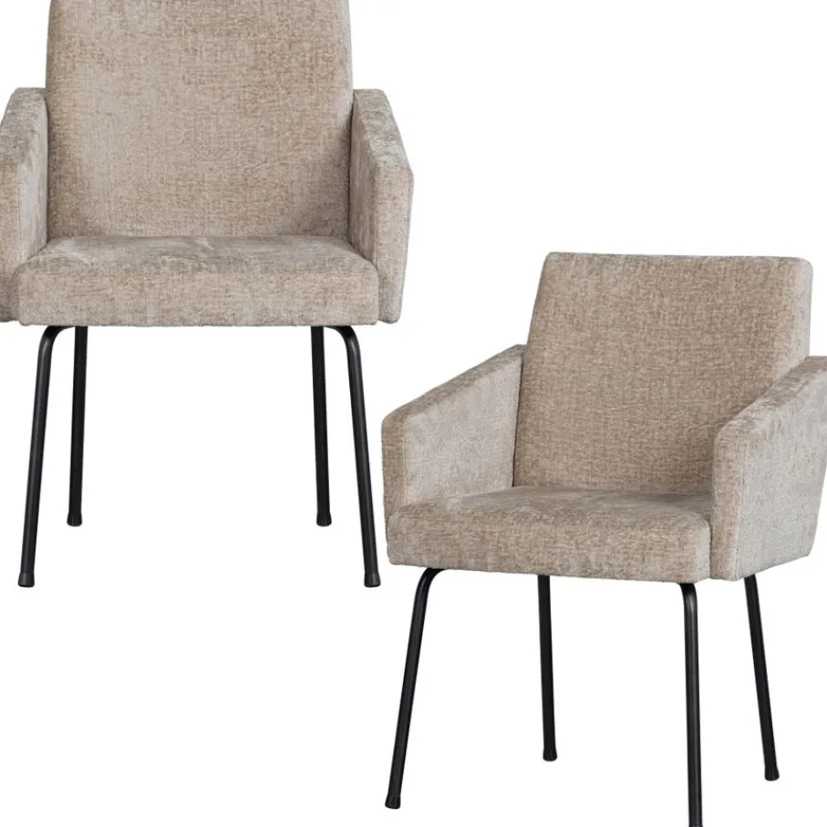 Eetkamerstoelen<WOOOD Eetkamerstoel Mount Beige