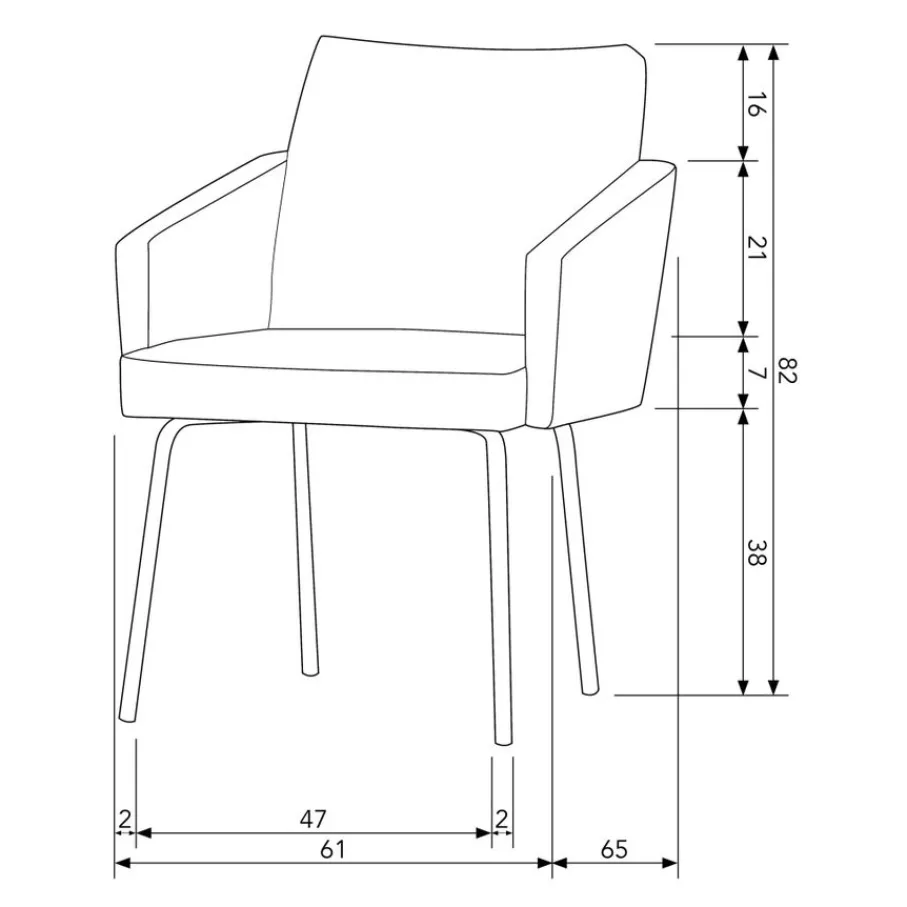 Eetkamerstoelen<WOOOD Eetkamerstoel Mount Beige