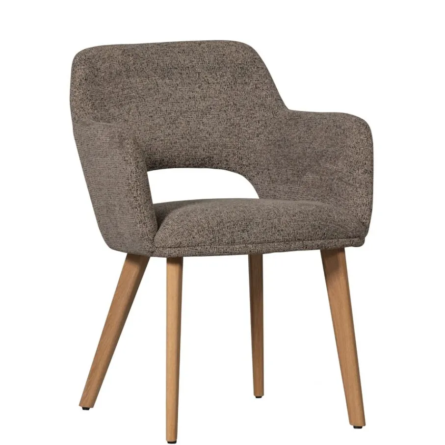 Eetkamerstoelen<WOOOD Eetkamerstoel Murat Taupe