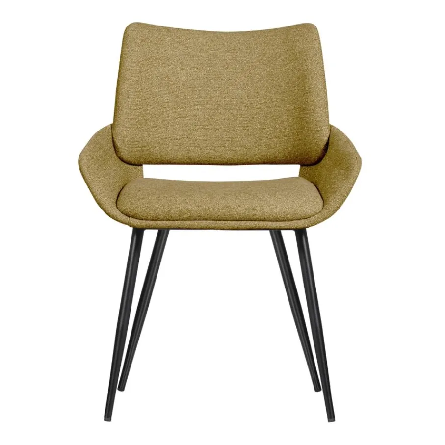 Eetkamerstoelen<WOOOD Eetkamerstoel Parade Geel