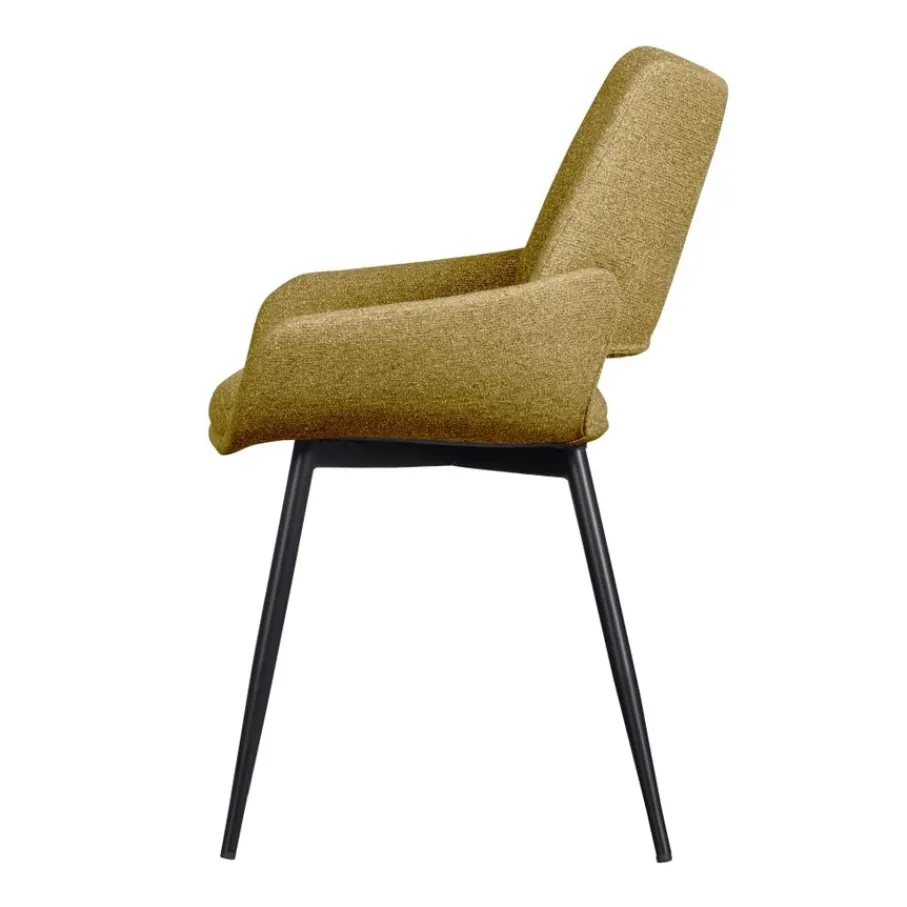 Eetkamerstoelen<WOOOD Eetkamerstoel Parade Geel