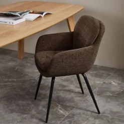 Eetkamerstoelen<WOOOD Eetkamerstoel Runa Bruin
