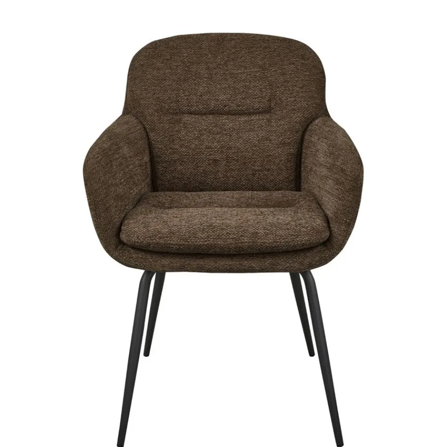 Eetkamerstoelen<WOOOD Eetkamerstoel Runa Bruin