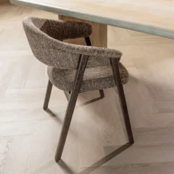 Eetkamerstoelen<WOOOD Eetkamerstoel Tunar Bruin