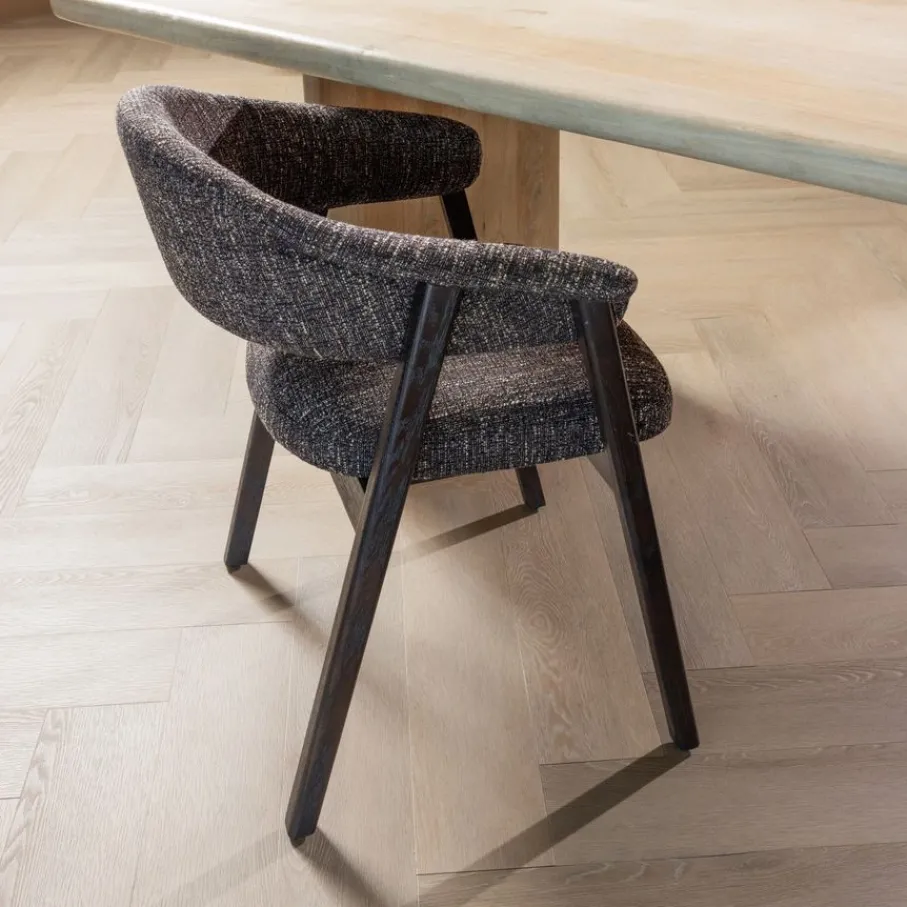 Eetkamerstoelen<WOOOD Eetkamerstoel Tunar Donkerbruin