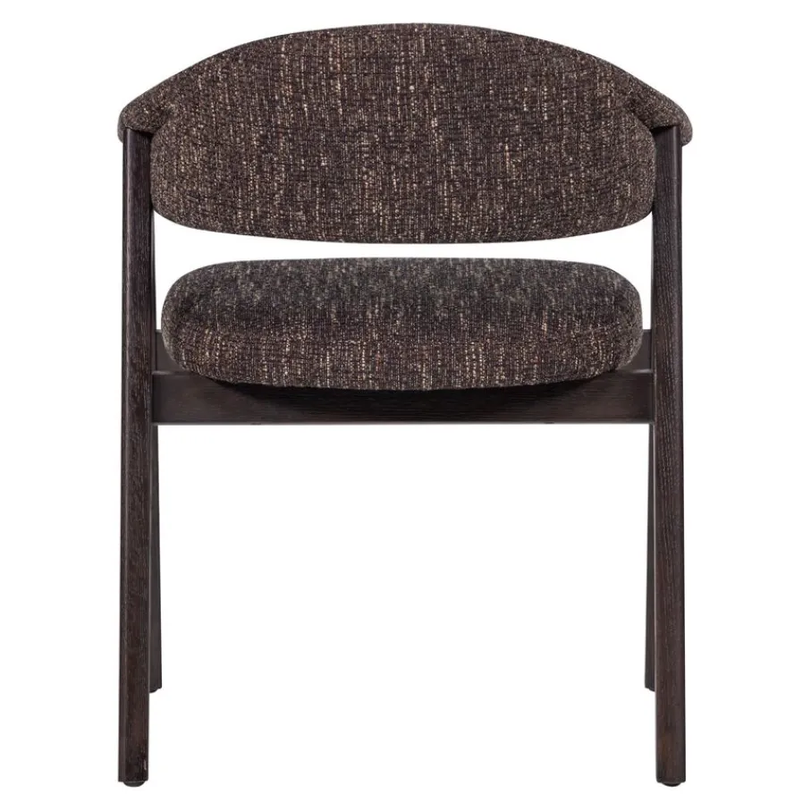 Eetkamerstoelen<WOOOD Eetkamerstoel Tunar Donkerbruin