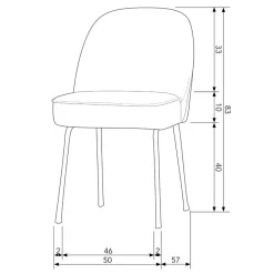 Eetkamerstoelen<WOOOD Eetkamerstoel Vogue Beige