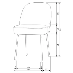 Eetkamerstoelen<WOOOD Eetkamerstoel Vogue Groen