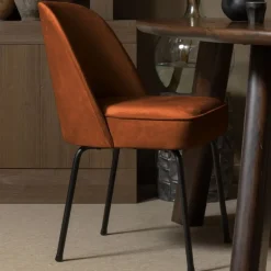 Eetkamerstoelen<WOOOD Eetkamerstoel Vogue Oranje