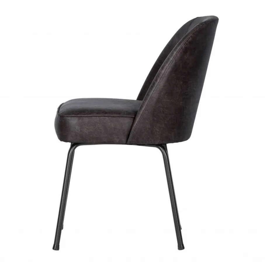 Eetkamerstoelen<WOOOD Eetkamerstoel Vogue Zwart