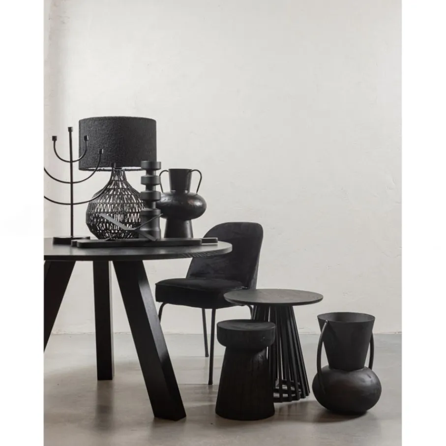 Eetkamerstoelen<WOOOD Eetkamerstoel Vogue Zwart