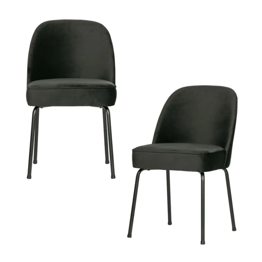 Eetkamerstoelen<WOOOD Eetkamerstoel Vogue Zwart