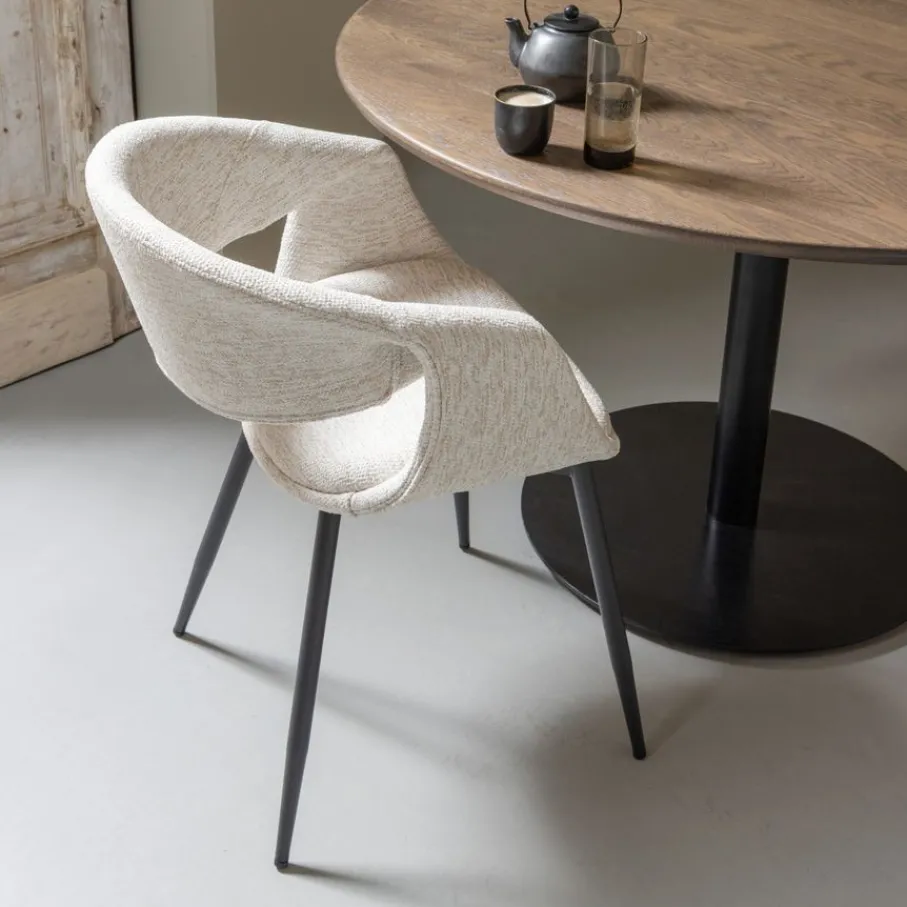 Eetkamerstoelen<WOOOD Eetkamerstoel Yossi Beige