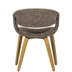 Eetkamerstoelen<WOOOD Eetkamerstoel Yossi Bruin
