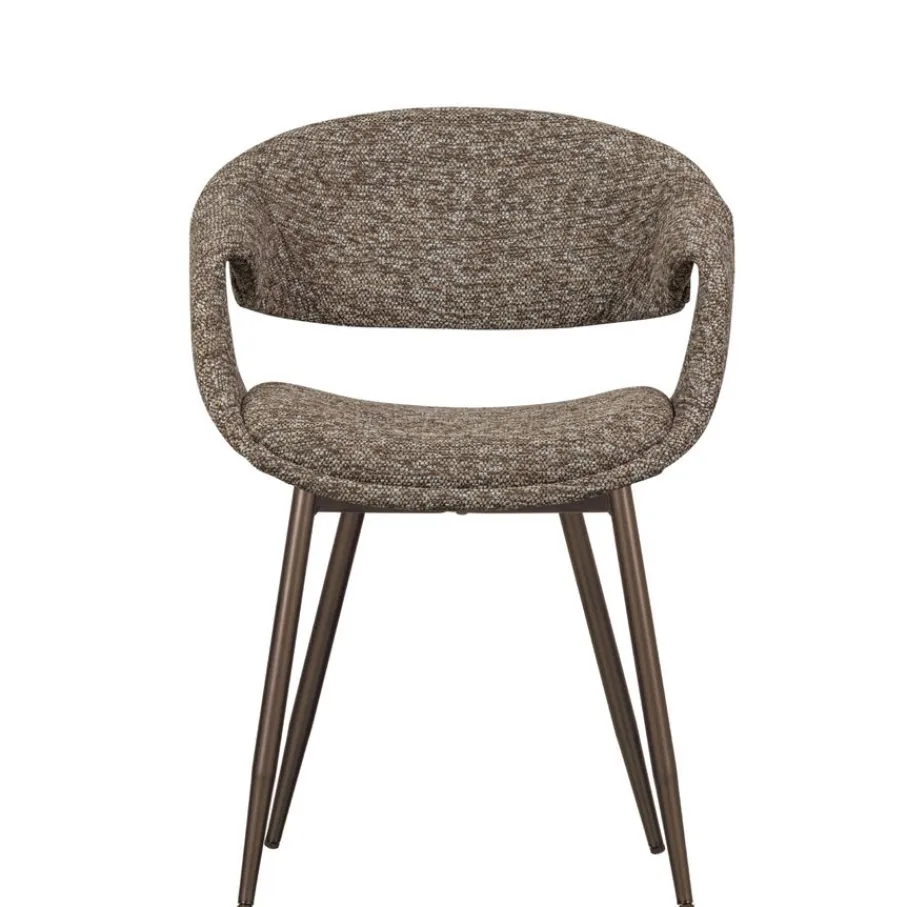 Eetkamerstoelen<WOOOD Eetkamerstoel Yossi Bruin