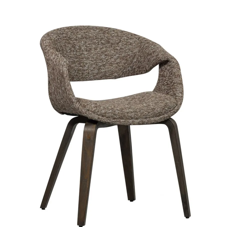 Eetkamerstoelen<WOOOD Eetkamerstoel Yossi Bruin