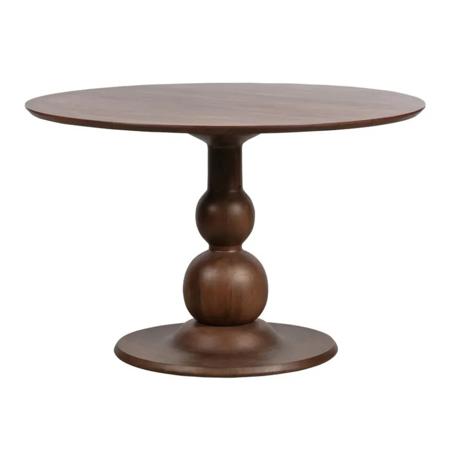 Eettafels<WOOOD Eettafel Blanco Bruin - Ø 120 cm