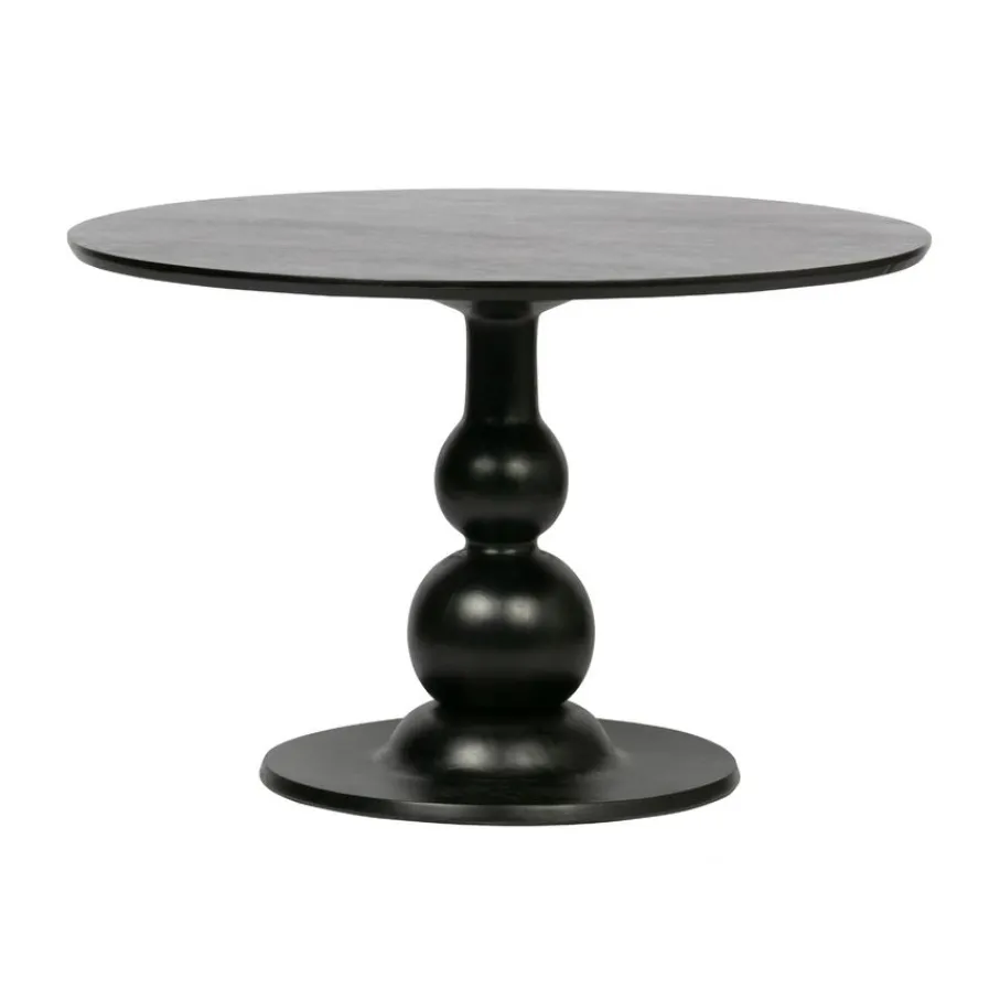 Eettafels<WOOOD Eettafel Blanco Zwart - Ø 120 cm
