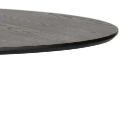Eettafels<WOOOD Eettafel Bruno Zwart - Ø 120 cm