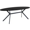 Eettafels<WOOOD Eettafel Bruno Zwart - 220x100 cm