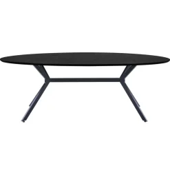 Eettafels<WOOOD Eettafel Bruno Zwart - 220x100 cm