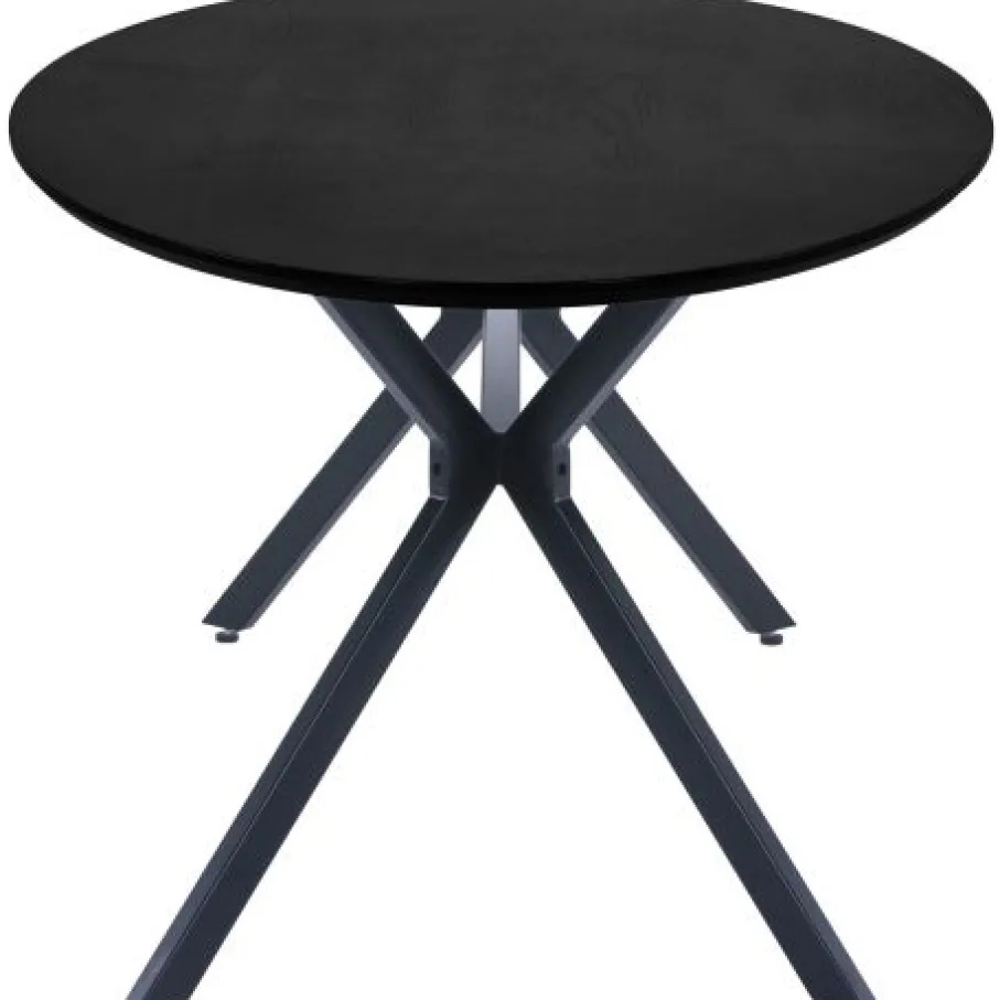 Eettafels<WOOOD Eettafel Bruno Zwart - 220x100 cm