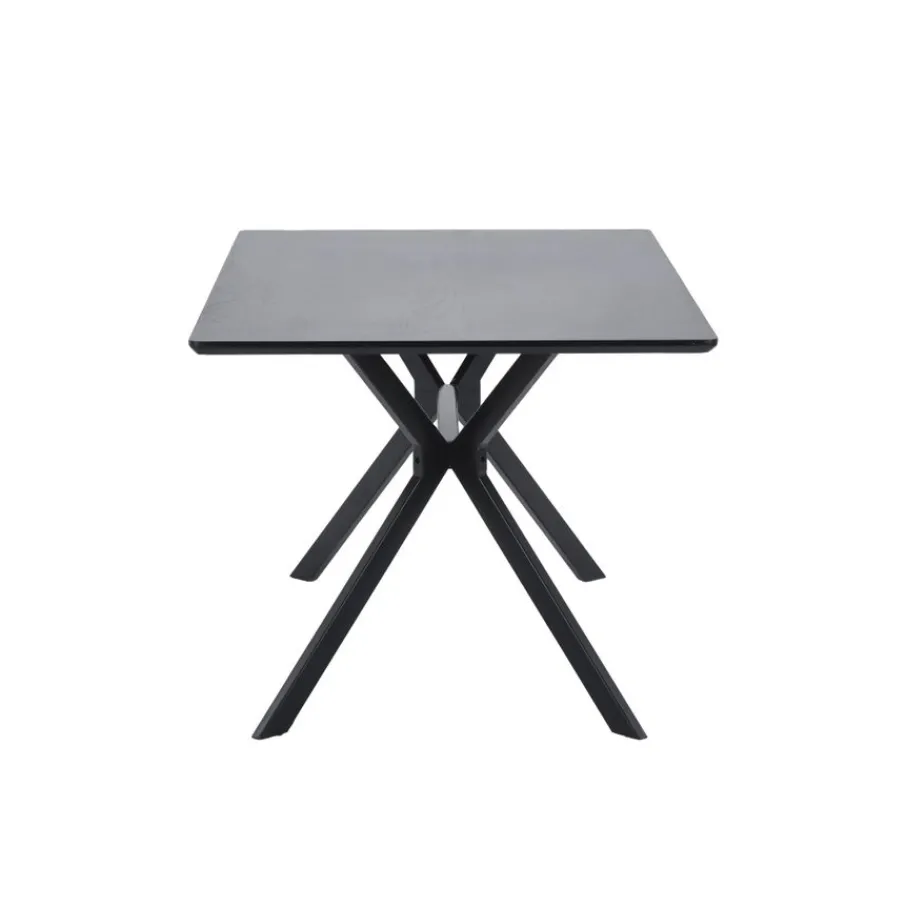 Eettafels<WOOOD Eettafel Bruno Zwart - 160x90 cm