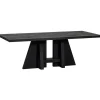 Eettafels<WOOOD Eettafel Kean Zwart - 220x100 cm