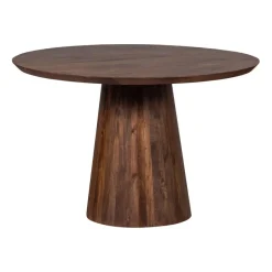 Eettafels<WOOOD Eettafel Limit Walnootbruin - Ø 130 cm