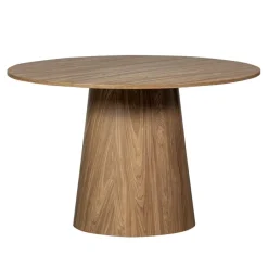 Eettafels<WOOOD Eettafel Maan Bruin - Ø 120 cm
