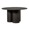 Eettafels<WOOOD Eettafel Oona Donkerbruin - Ø 140 cm